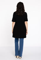 Tunic wide bottom deep neck DOLCE - black - #3