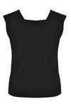 Singlet wide straps VISCOSE - black 