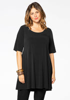 Tunic wide bottom DOLCE - black  - #1