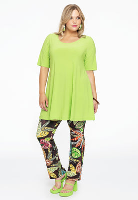 Tunic wide bottom DOLCE - bright green - #2