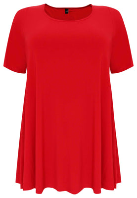 Tunic wide bottom DOLCE - red  - #4