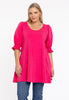 Tunic wide bottom cuff COTTON - pink