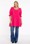 Tunic wide bottom cuff COTTON - pink