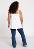 Singlet spaghetti A-line VISCOSE - white  - #3