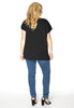 T-shirt cap sleeves COTTON - black  - #3