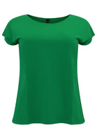 T-shirt cap sleeves COTTON - green - #3