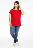 T-shirt cap sleeves COTTON - red  - #2