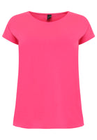 T-shirt cap sleeves COTTON - pink - #4