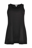 Singlet flare COTTON - black - #4