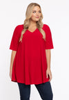 Tuniek swing short sleeve dolce - Rood