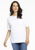 T-shirt wide COTTON - white - #1