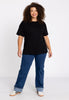 T-shirt wide COTTON - black - #2