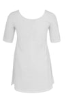 Tunic wide bottom COTTON - white 