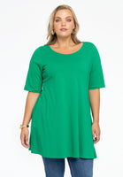 Tunic wide bottom COTTON - green - #1