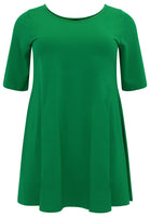 Tunic wide bottom COTTON - green - #3