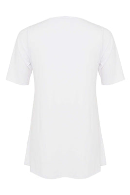 Tunic flare COTTON - white  - #3