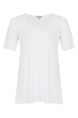 Tunic flare COTTON - white  - #4