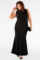 Top waterfall neck DOLCE - black  - #2