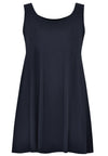 Singlet wide bottom VISCOSE - blue - #4