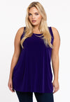 Singlet flare DOLCE - purple 