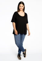 T-shirt A-line VISCOSE - black - #2