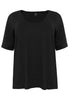 T-shirt A-line VISCOSE - black - #4