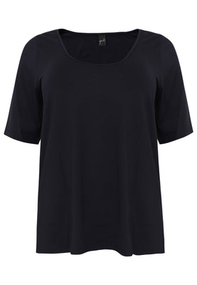 T-shirt A-line VISCOSE - blue - #4