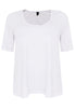 T-shirt A-line VISCOSE - white - #4