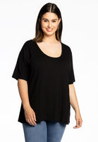 T-shirt A-line VISCOSE - black - #1