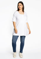 Tunic flare fit COTTON - white - #2