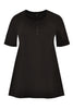 Tunic flare fit COTTON - black - #4