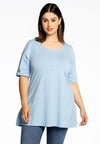 Tuniek flare fit cotton - lichtblauw