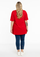 Tunic flare fit COTTON - red - #3