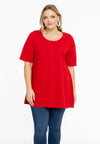 Tuniek flare fit cotton - Rood