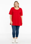 Tuniek flare fit cotton - Rood