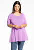 Tunic flare fit COTTON - light purple