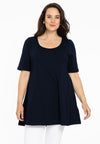 Tuniek wide bottom cotton - blauw