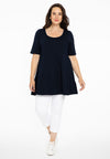 Tuniek wide bottom cotton - blauw