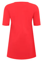 Tunic wide bottom COTTON - red - #5