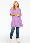 Tunic wide bottom COTTON - light purple