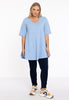 Tunic Swing short sleeve COTTON - light blue - #2