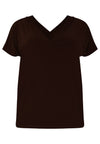 T-shirt v-neck DOLCE - brown