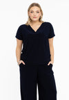 T-shirt v-hals dolce - blauw