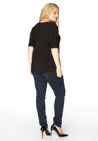 T-shirt v-neck relax fit DOLCE - black - #3