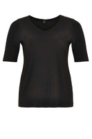 T-shirt v-neck relax fit DOLCE - black  - #4