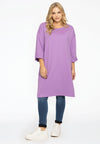 Tunic wide COTTON - light purple - #2