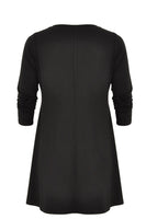 Tunic wide bottom VISCOSE - black - #2