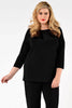 Shirt wide 3/4 sleeve DOLCE - black 