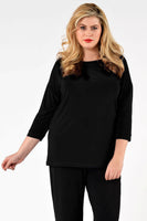 Shirt wide 3/4 sleeve DOLCE - black  - #1