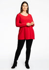 Tuniek lange mouwen flare dolce - Rood